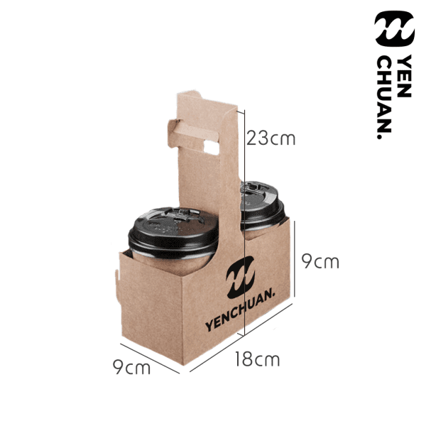 paper cup carrier 2 cup size