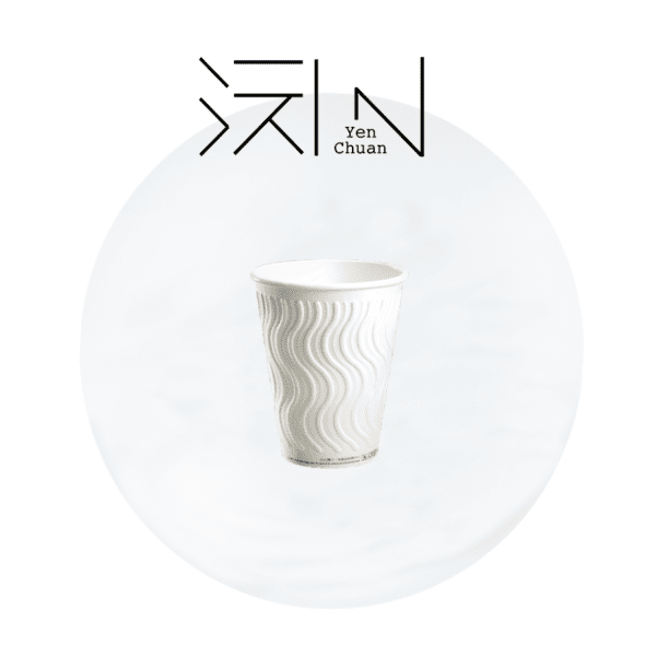 paper coffee cup wave pattern