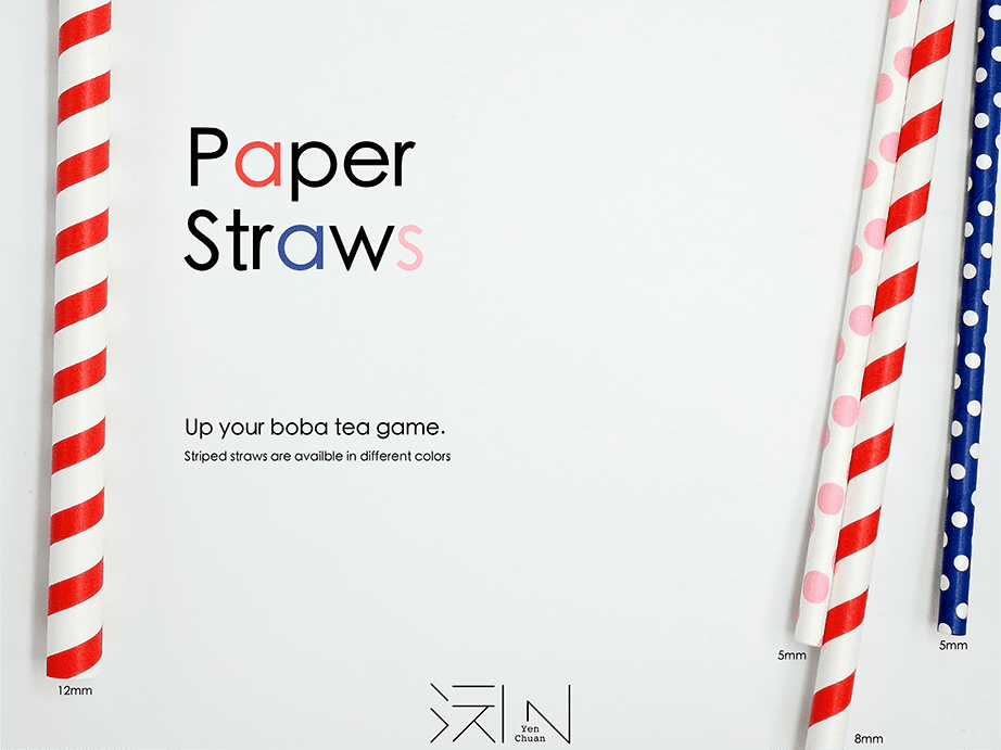 paper straw advert
