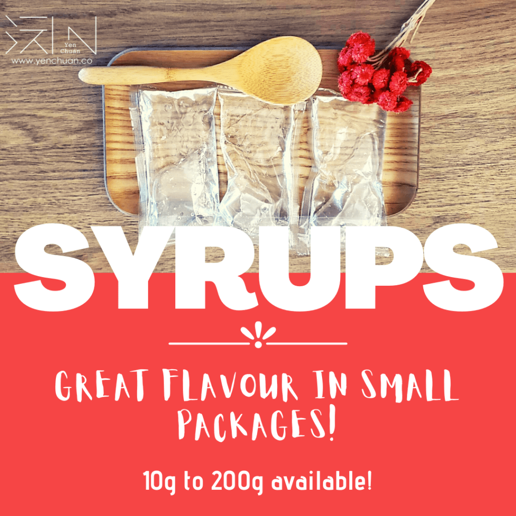 syrups small packaging