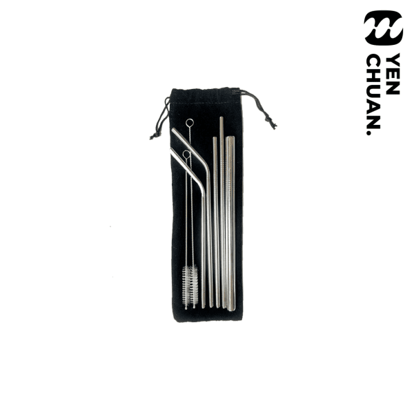 stainless steel straws 5+2