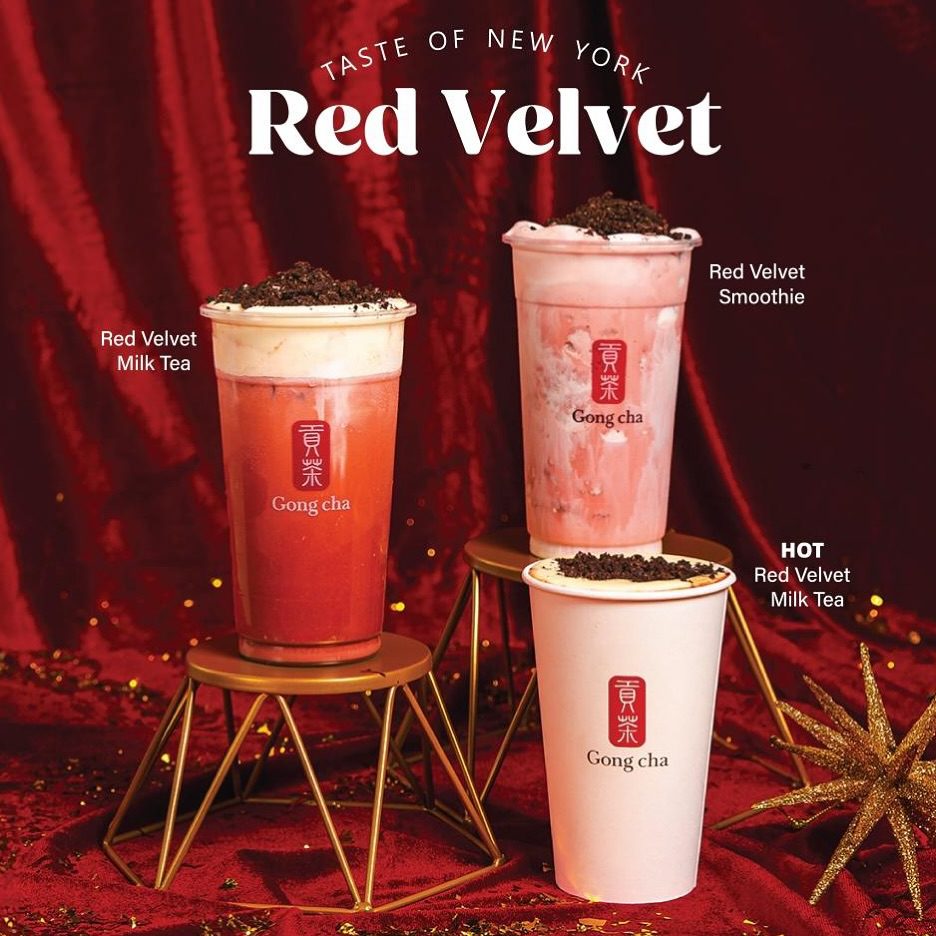 red velvet boba tea