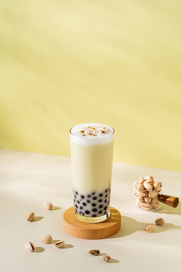 PIstachio milk tea