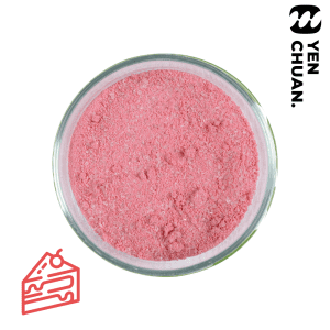 Red velvet flavoured powder